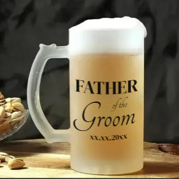 Tasse de bière de mariage entièrement personnalisa