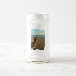 Tasse de bière de photo de kangourou