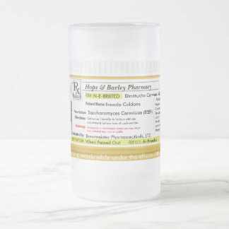 Tasse de bière de prescription de RX