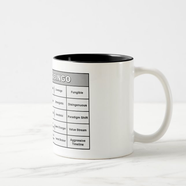 Tasse de bingo-test de mot à  la mode (Droit)