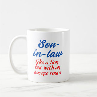 Tasse de blague pour gendre. Tasse pour gendre.  
