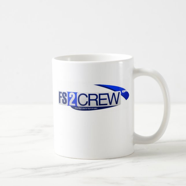 Tasse de blanc de FS2Crew (Droite)