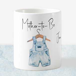 Tasse de boisson Future Maman Bleu Vintage Salopet