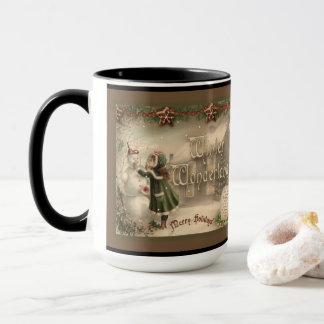 Tasse de bonhomme de neige de Noël