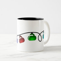 Tasse de bordage de lumières de Noël
