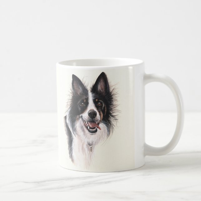 Tasse de border collie avec le texte "du meilleur (Droite)