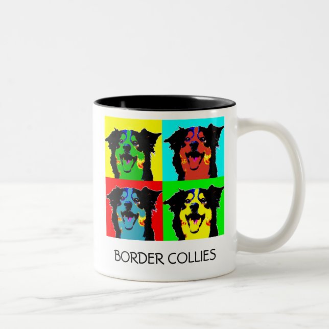 Tasse de border collie de bruit (Droit)