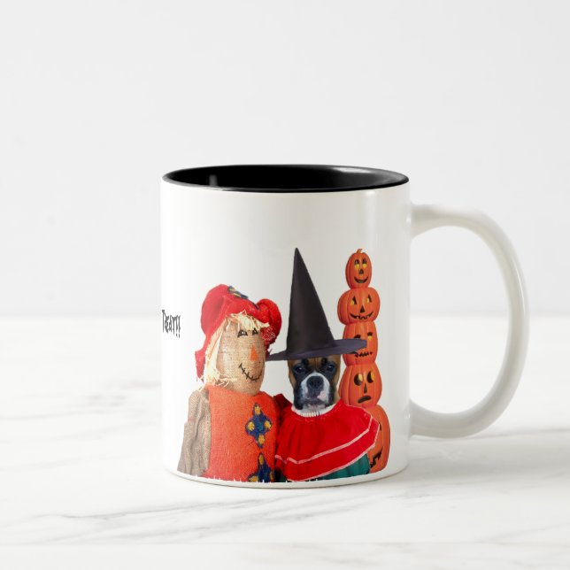 Tasse de boxeur de Halloween (Droit)