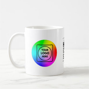 Tasse de branding commercial avec logo de code QR 