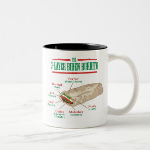 Tasse de burrito de Biden en couleurs