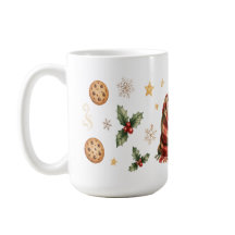 Tasse de cacao endormi Noël Cookies Étoiles
