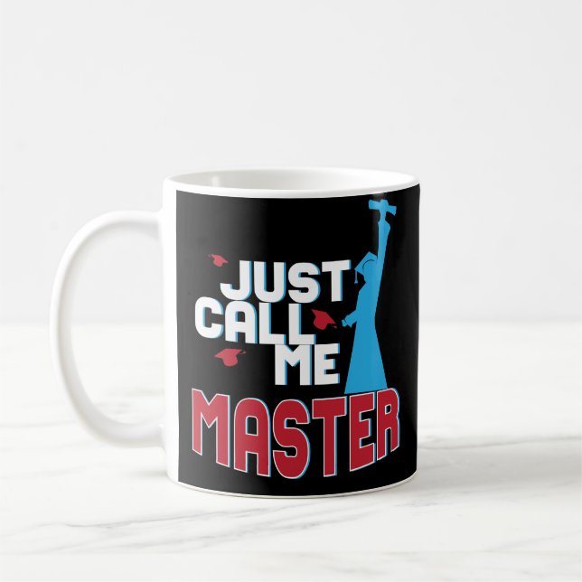 Tasse de cadeau de jour de diplômé de maîtrise (Gauche)