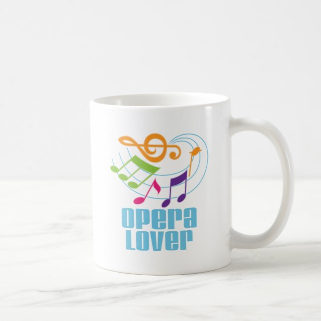 Tasse de cadeau de musique d'amant d'opéra (Droite)