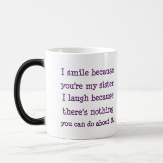 Tasse de cadeau de soeur avec le cadeau de