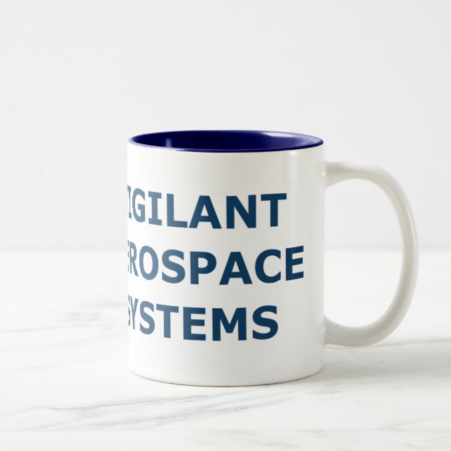 Tasse de café à deux tons aérospatiale vigilante (Droit)