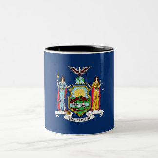 Tasse de café à deux tons de drapeau de l'état de