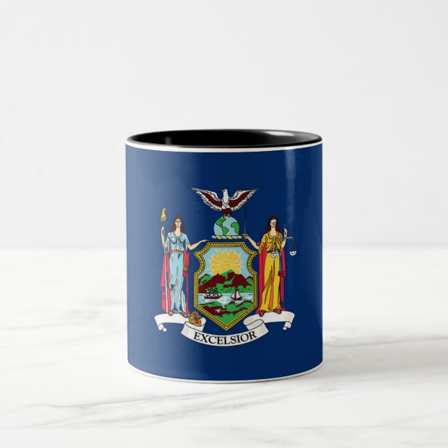 Tasse de café à deux tons de drapeau de l'état de (Centre)