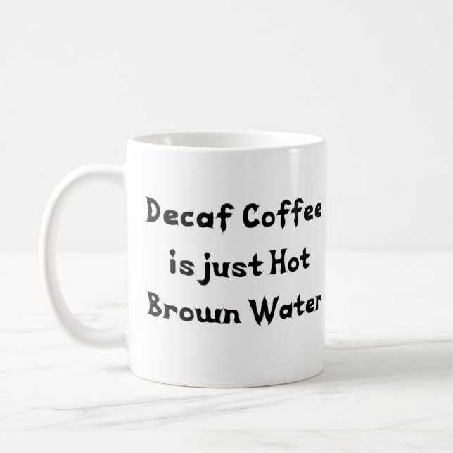 tasse de café à eau décafédée (Gauche)