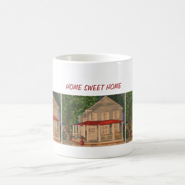 Tasse de café à la maison douce à la maison (Centre)