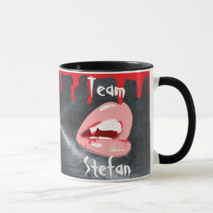 Tasse de café à lèvres de vampire de l'équipe Stef