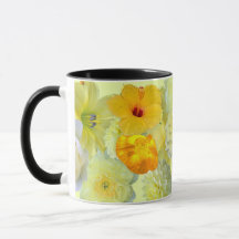 Tasse de café à motif floral simple à l'aquarelle