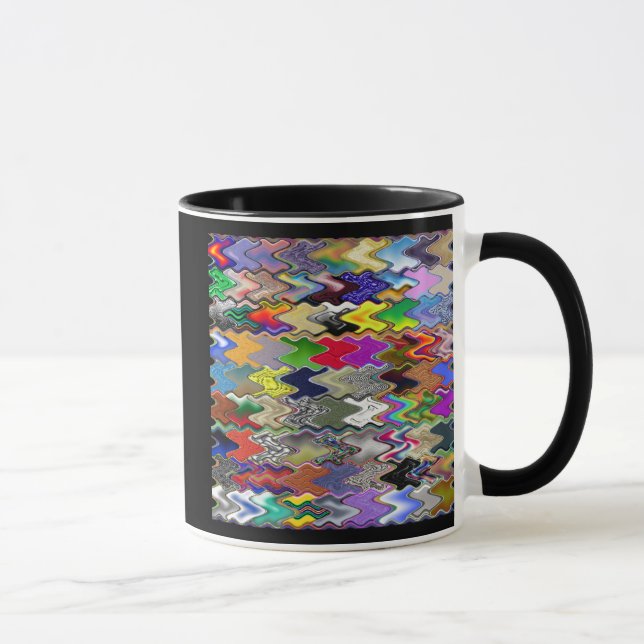 Tasse de café abstraite de couleur (Droite)