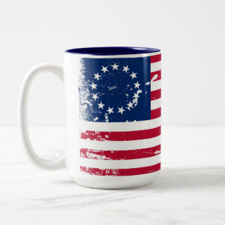 Tasse de café americana de drapeau américain