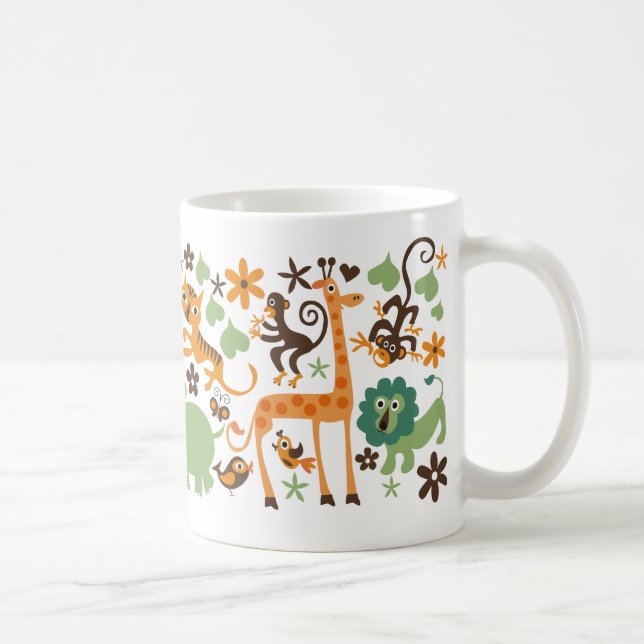 tasse de café animale de jungle (Droite)