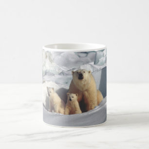 Tasse de café arctique de nature de faune de CUB