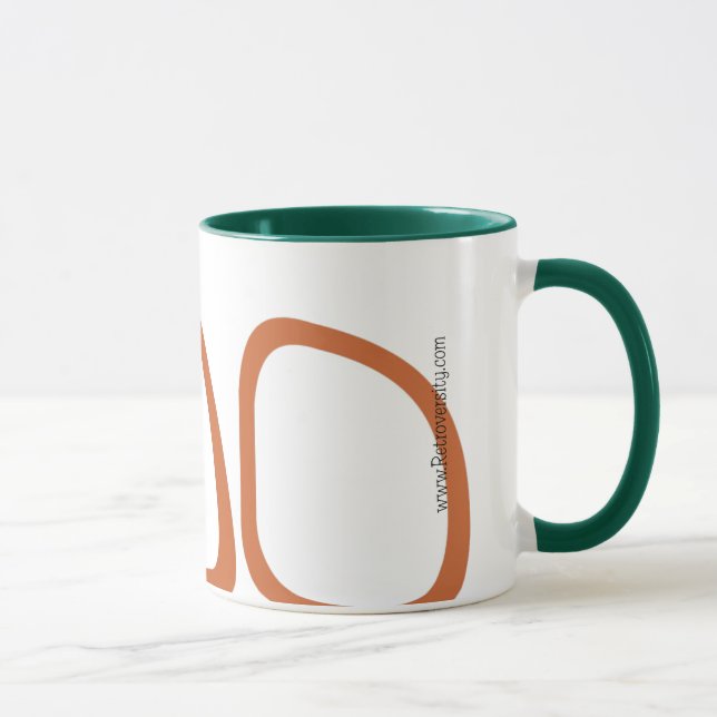 Tasse de café atomique de style des années 50 (Droite)