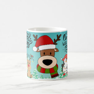 Tasse de café au cacao chaud joyeux Noël