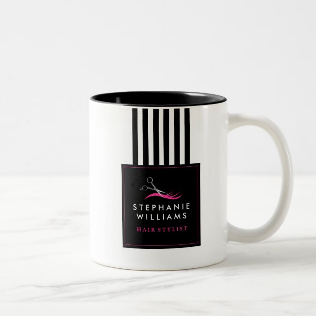 Tasse de café audacieuse de coiffeur (Droit)