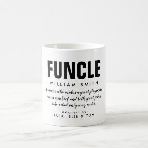 Tasse de café avec citation de Fun Oncle