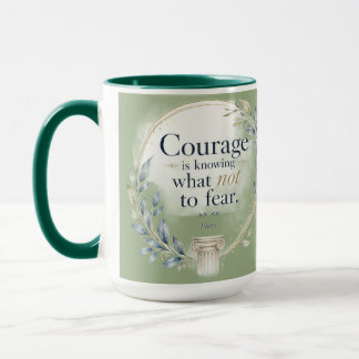 Tasse de café avec citation inspirante de Platon