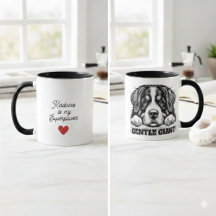 Tasse de café avec citation inspirante Gentle Gian
