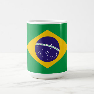 Tasse de café avec drapeau du Brésil