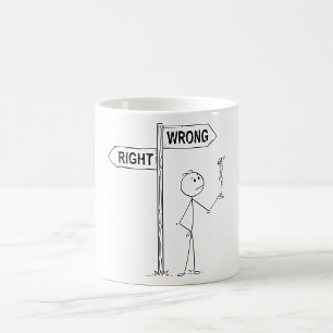 Tasse de café avec illustration juste faux
