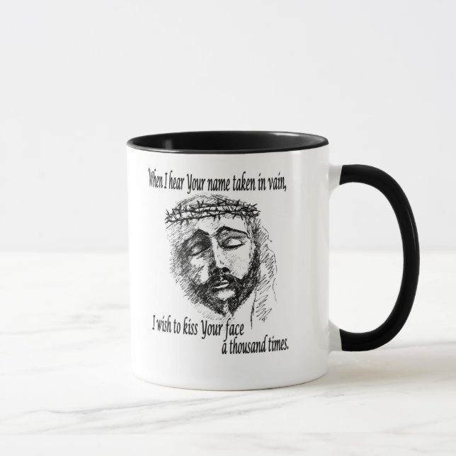 Tasse de café avec la tête du Christ (Droite)