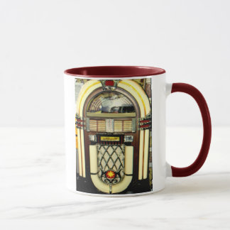 Tasse de café avec le juke-box "danse dans le