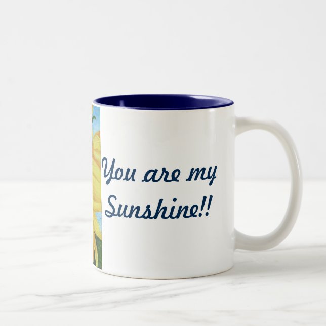 tasse de café avec le tournesol (Droit)