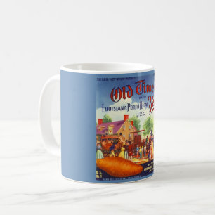 Tasse de café avec l'étiquette Old Timers Yams