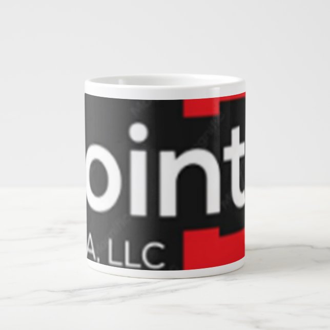 Tasse de café avec logo d'entreprise moderne et au (Devant)