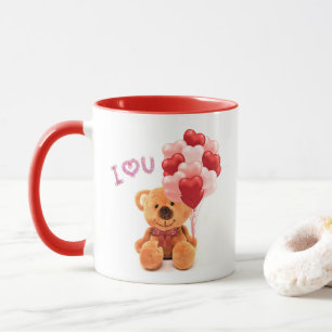 Tasse de café avec ours en peluche de la Saint-Val