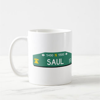 Tasse de café avec panneau de rue de Philly : pour