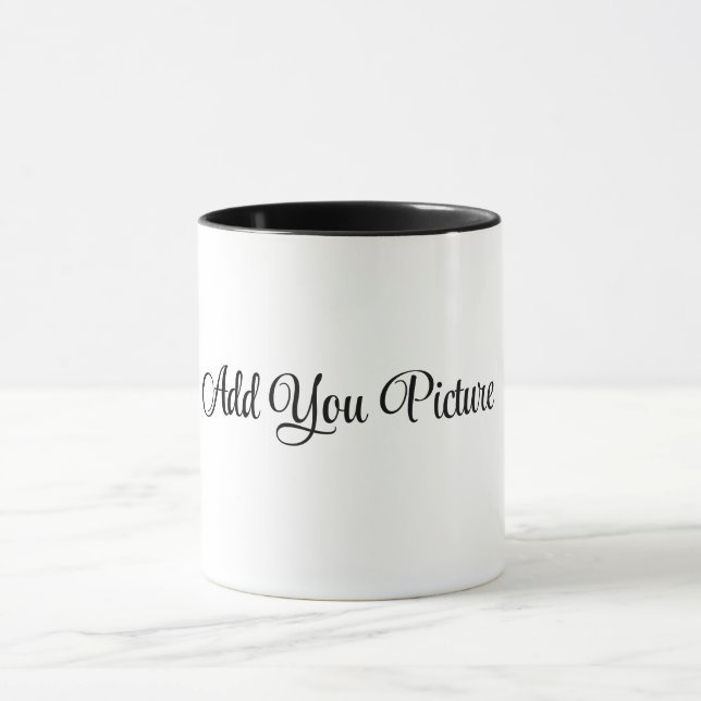 Tasse de café avec photo personnalisée (Centre)