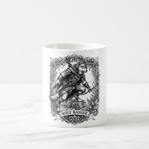 Tasse de café avec tatouage au pointillé de l'Arch