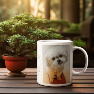 Tasse de café avec texte et chien Malshi