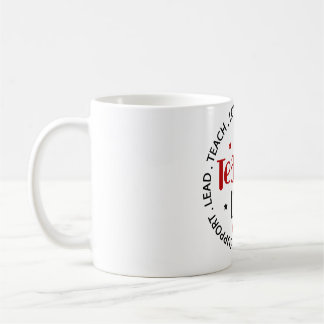 Tasse de café avec typographie inspirante sur la v