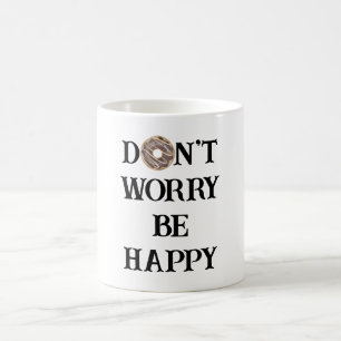 Tasse de café avec typographie 'Ne vous inquiétez