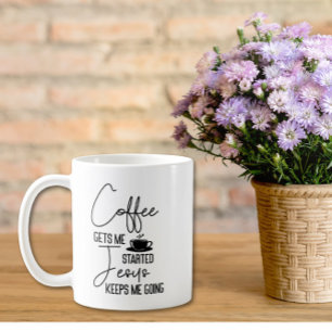Tasse de café avec verset biblique Coffee Bible Ve
